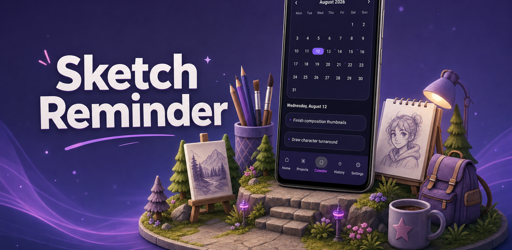 Sketch Reminder app preview